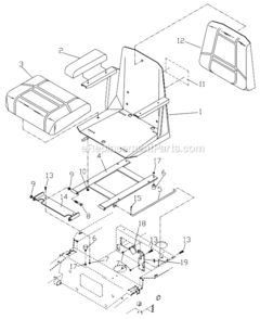 Part Location Diagram of 539108745 Husqvarna Seat Switch
