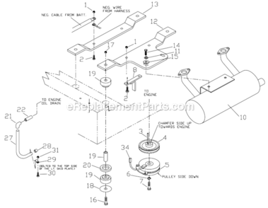 Part Location Diagram of 539105247 Husqvarna HARNESS-TEMP GAUGE