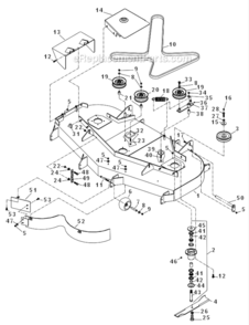Part Location Diagram of 539104422 Husqvarna DISCHARGE CHUTE