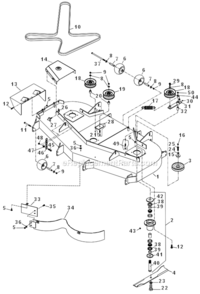 Part Location Diagram of 966956201 Husqvarna SPINDLE