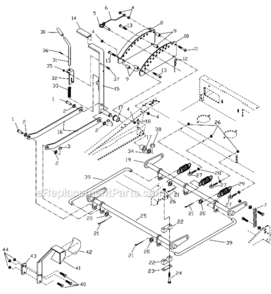 Part Location Diagram of 539108355 Husqvarna LIFT SHAFT, FRONT