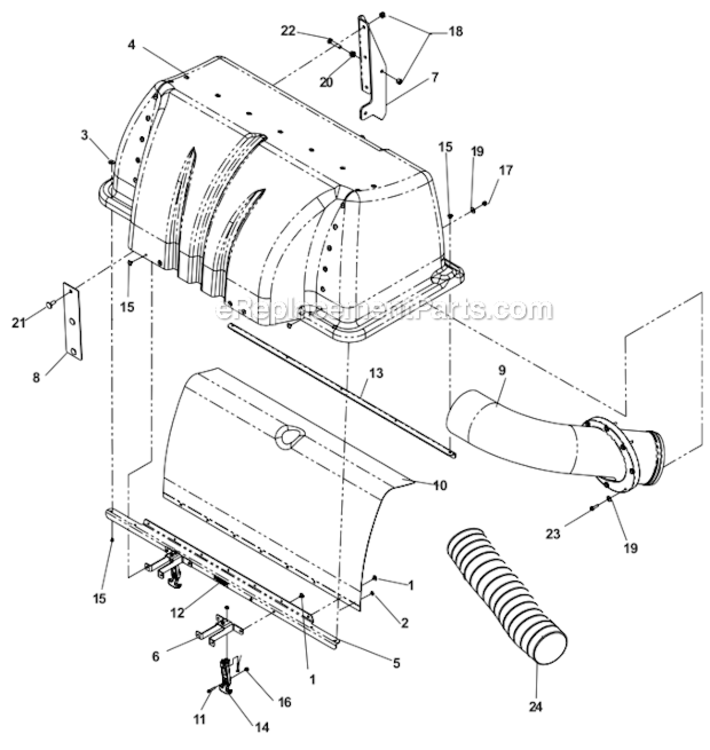 Page S Diagram and Parts List for IZ5225TXPKOA 968999307 Husqvarna Lawn Mower