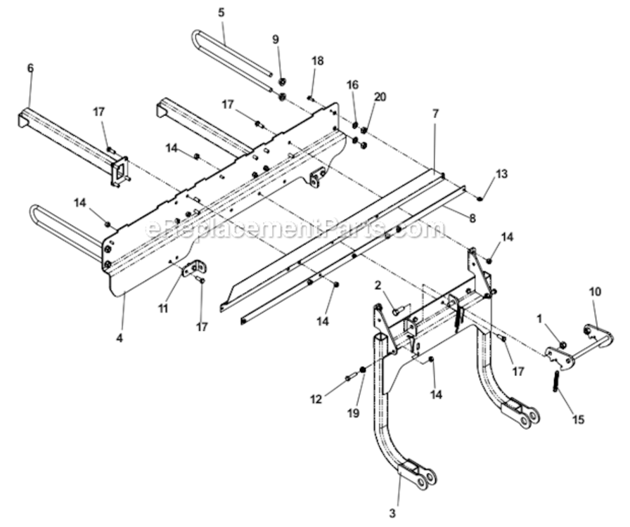 Page T Diagram and Parts List for IZ5225TXPKOA 968999307 Husqvarna Lawn Mower