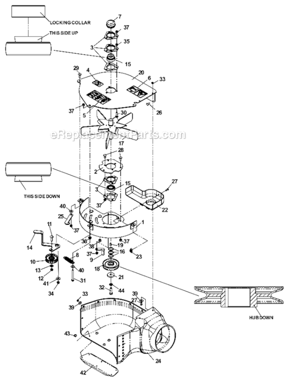 Page AB Diagram and Parts List for IZ5225TXPKOA 968999307 Husqvarna Lawn Mower