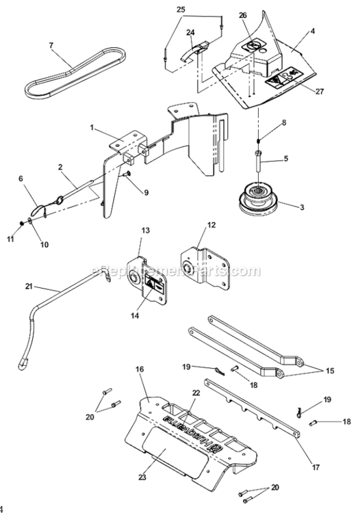 Page AC Diagram and Parts List for IZ5225TXPKOA 968999307 Husqvarna Lawn Mower