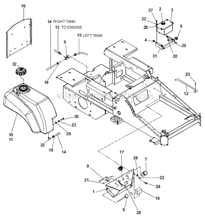 Page C Diagram and Parts List for IZ5225TXPKOA 968999307 Husqvarna Lawn Mower