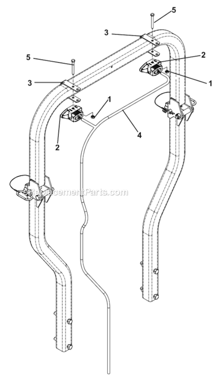 Page AE Diagram and Parts List for IZ5225TXPKOA 968999307 Husqvarna Lawn Mower