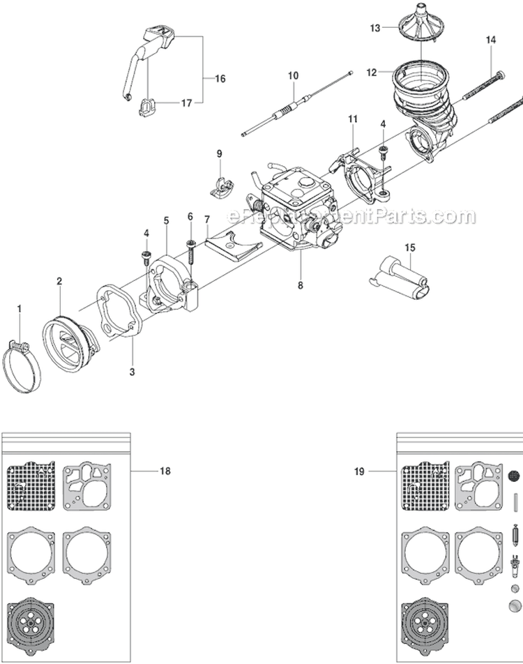 Page L Diagram and Parts List for K970  Husqvarna Concrete Saw
