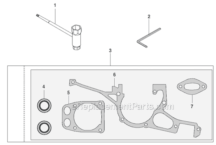 Page M Diagram and Parts List for K970  Husqvarna Concrete Saw