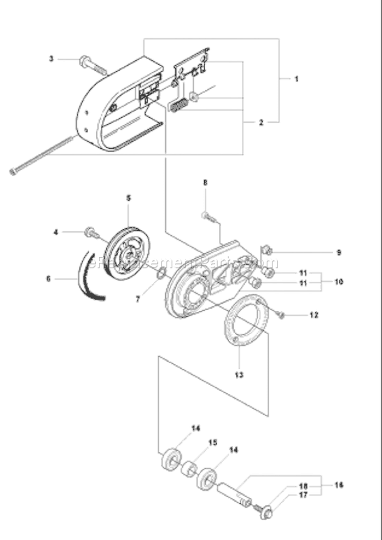 Page A Diagram and Parts List for K1250 K 1250 2007-01 Husqvarna Concrete Saw