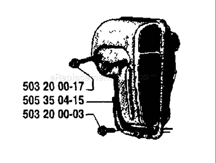 Page J Diagram and Parts List for K185 K 185 1987-01 Husqvarna Concrete Saw