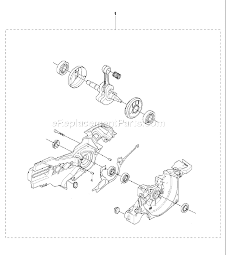 Page H Diagram and Parts List for K960 K 960 2007-07 Husqvarna Concrete Saw