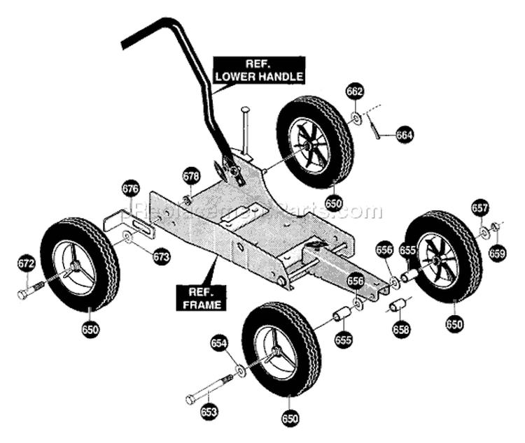Page H Diagram and Parts List for LE309 LE 309 1996-01 Husqvarna Edger