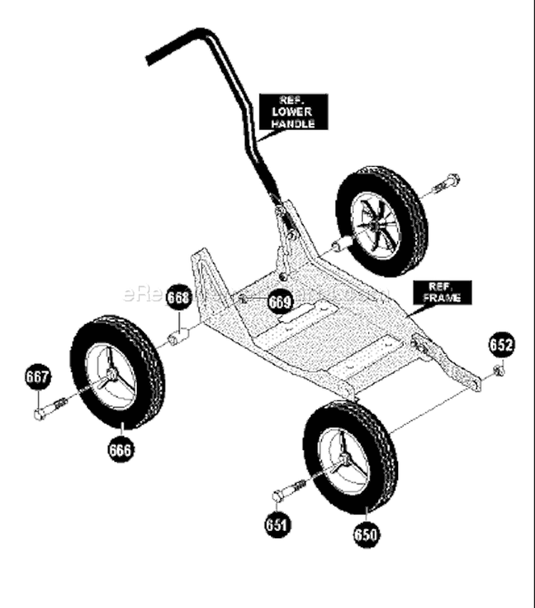 Page H Diagram and Parts List for LE359 LE 359 1996-11 Husqvarna Edger