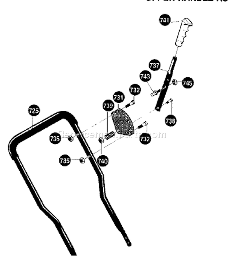 Page J Diagram and Parts List for LE389 LE 389 1996-11 Husqvarna Edger