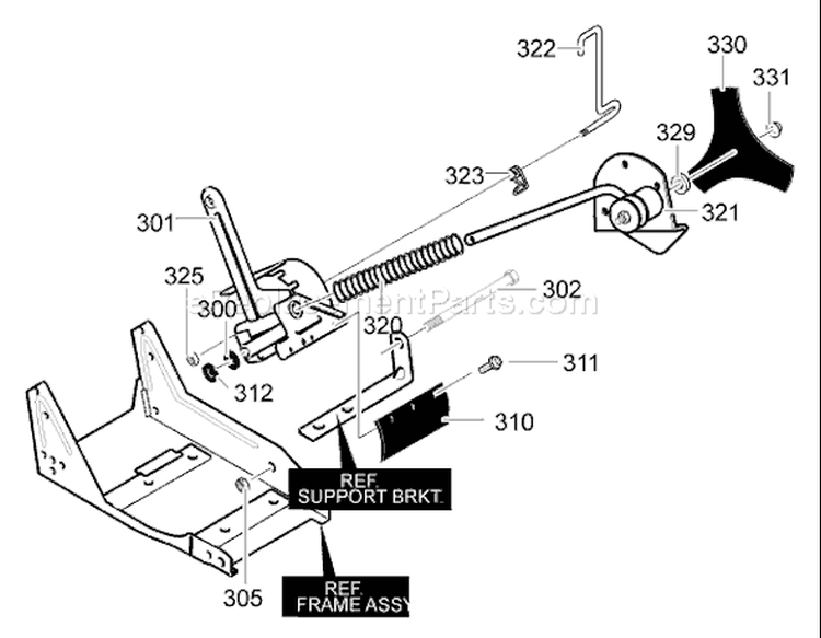Page H Diagram and Parts List for LE389 LE 389 2003-01 Husqvarna Edger