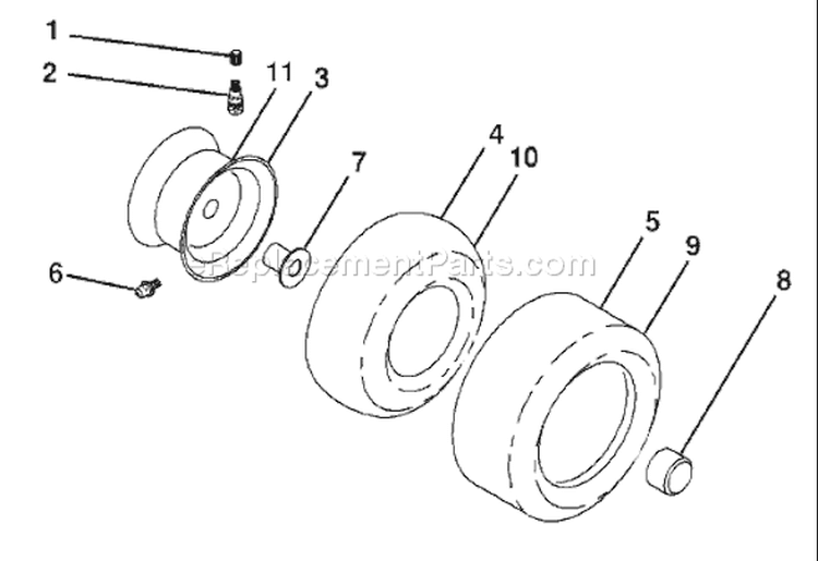 Page J Diagram and Parts List for 2654 LGT  96043003600 -2007-05 Husqvarna Lawn Tractor