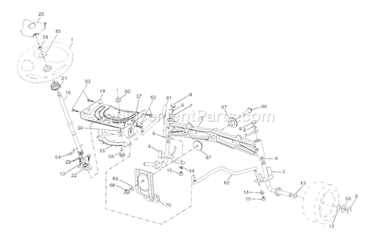Page I Diagram and Parts List for 2654 LGT  96043003600 -2007-05 Husqvarna Lawn Tractor