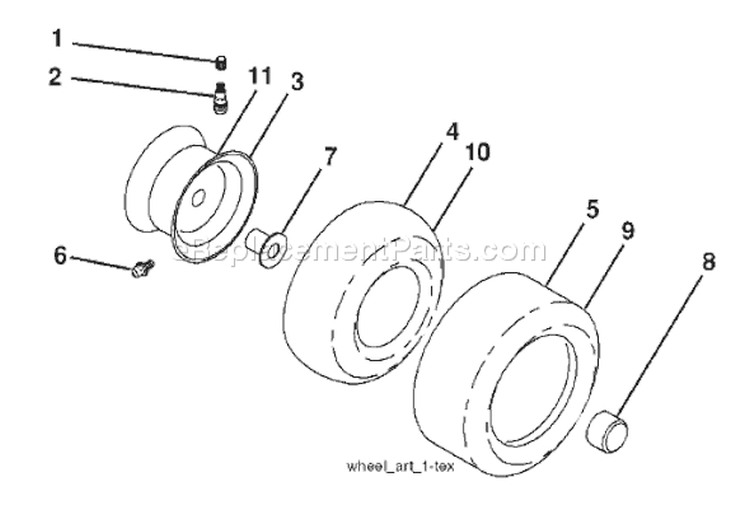 Page J Diagram and Parts List for 2654 LGT  96043003601 -2008-01 Husqvarna Lawn Tractor