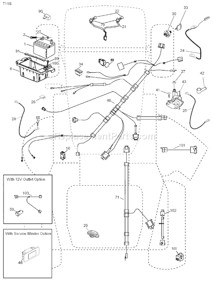 Page D Diagram and Parts List for 2654 LGT  96043003601 -2008-01 Husqvarna Lawn Tractor