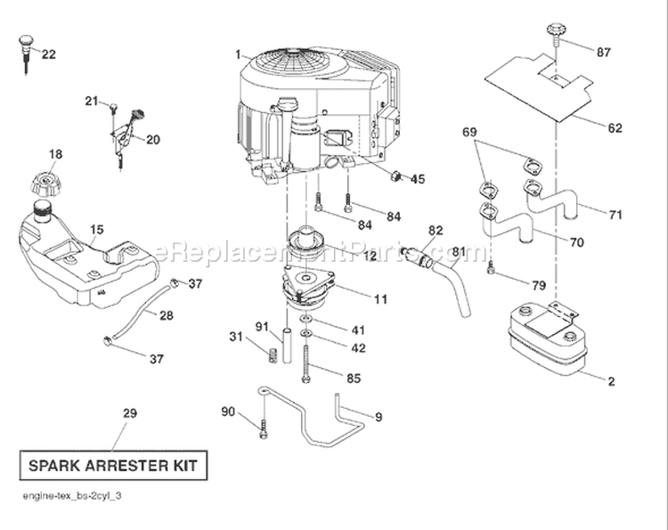 Page E Diagram and Parts List for 2654 LGT  96043003601 -2008-01 Husqvarna Lawn Tractor
