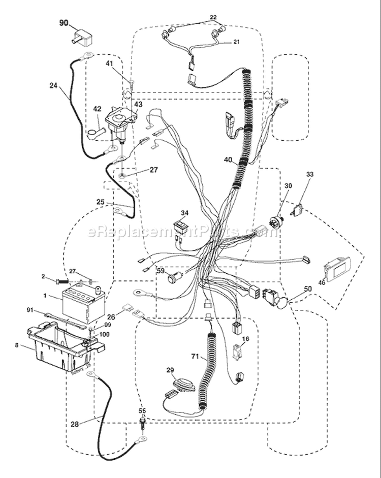 Page C Diagram and Parts List for LOGTH 2448 T 96045000300 -2005-11 Husqvarna Lawn Tractor