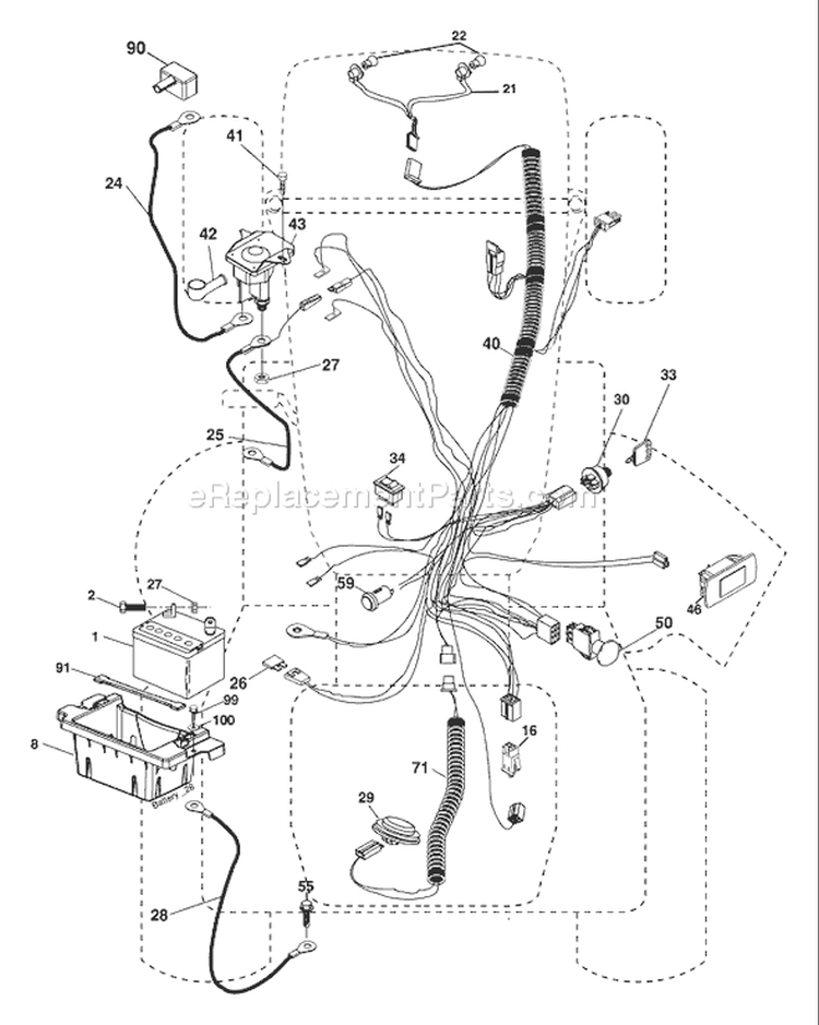 Page C Diagram and Parts List for LOYTH 20 F 42 T 96045000200 -2006-02 Husqvarna Lawn Tractor