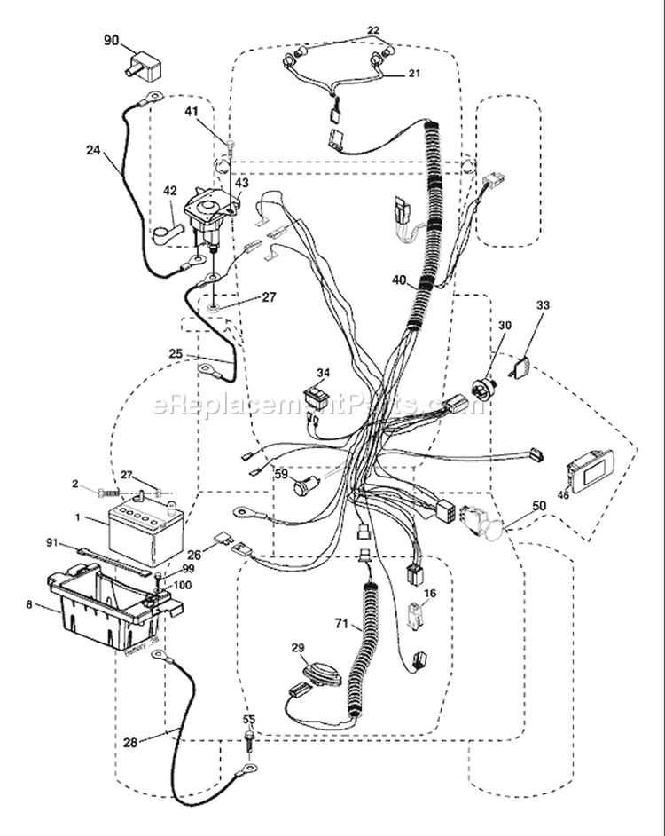 Page C Diagram and Parts List for LOYTH 20 F 42 T 96045000201 -2006-02 Husqvarna Lawn Tractor