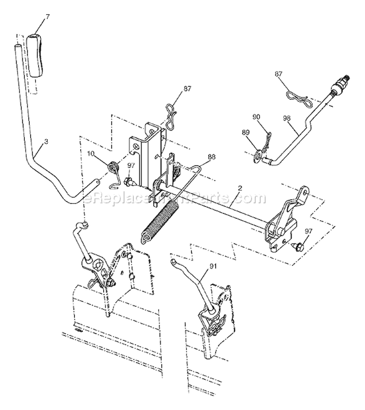 Page F Diagram and Parts List for LOYTH 20 F 42 T 96045000201 -2006-02 Husqvarna Lawn Tractor