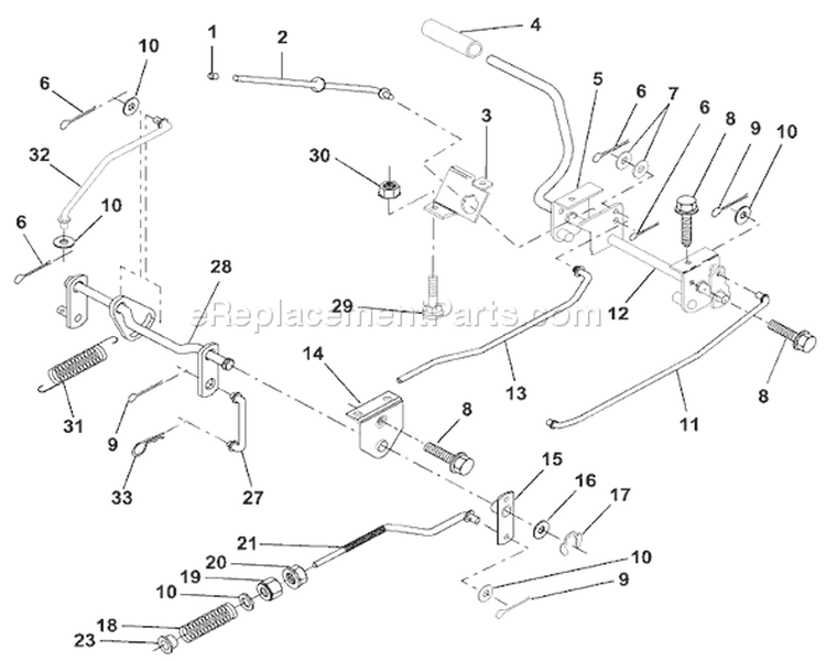 Page A Diagram and Parts List for 125 LRH  954001222A -1994-07 Husqvarna Lawn Tractor