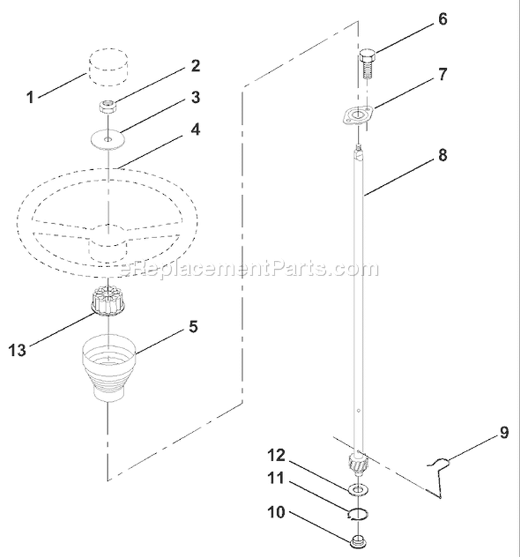 Page N Diagram and Parts List for 125 LRH  954001222A -1994-07 Husqvarna Lawn Tractor