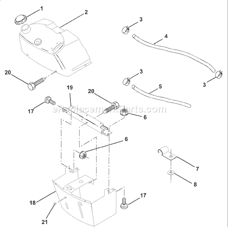 Page B Diagram and Parts List for 125 LRH  954001222A -1994-07 Husqvarna Lawn Tractor