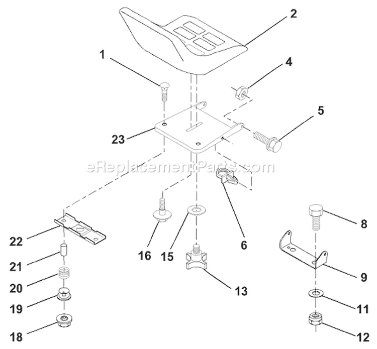 Page L Diagram and Parts List for 125 LRH  954001222B -1995-03 Husqvarna Lawn Tractor