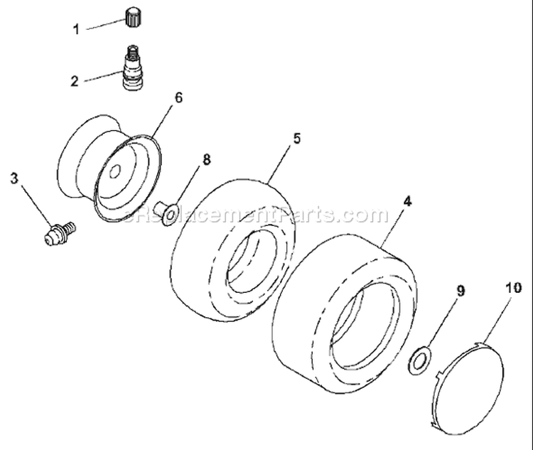 Page Q Diagram and Parts List for 125 LRH  954001222B -1995-03 Husqvarna Lawn Tractor