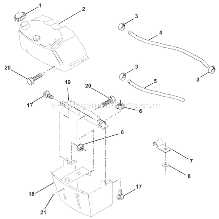 Page B Diagram and Parts List for 125 LRH  954001222B -1995-03 Husqvarna Lawn Tractor