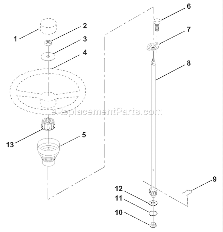 Page N Diagram and Parts List for 125 LRH  954001222C -1995-03 Husqvarna Lawn Tractor