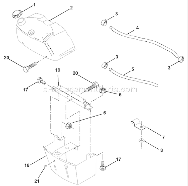 Page B Diagram and Parts List for 125 LRH  954001222C -1995-03 Husqvarna Lawn Tractor