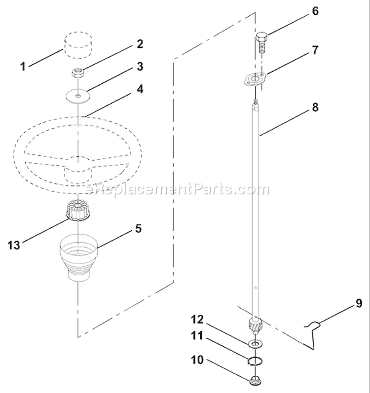 Page N Diagram and Parts List for 125 LRH  954001222D -1995-07 Husqvarna Lawn Tractor