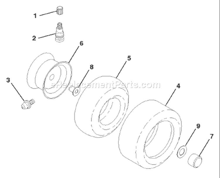 Page Q Diagram and Parts List for LR110 LR 110 954001232C -1995-08 Husqvarna Lawn Tractor