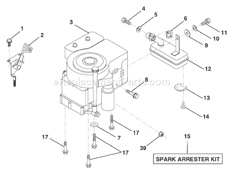 Page F Diagram and Parts List for LR110 LR 110 954001232C -1995-08 Husqvarna Lawn Tractor