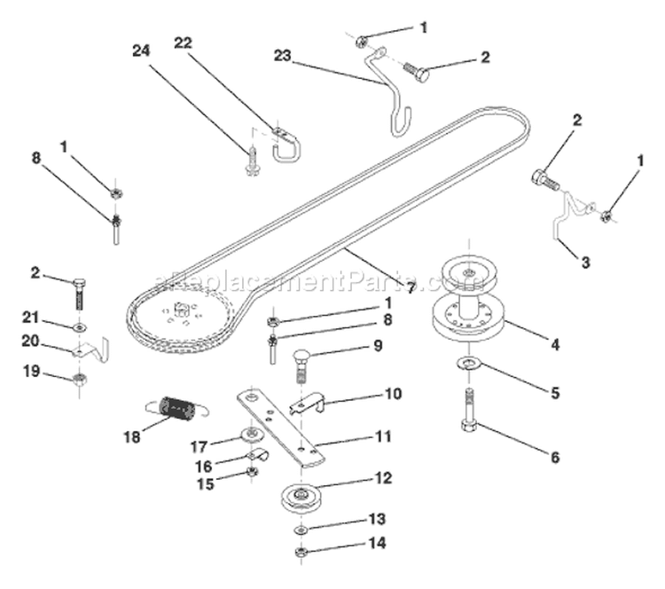 Page I Diagram and Parts List for LR110 LR 110 954001232C -1995-08 Husqvarna Lawn Tractor
