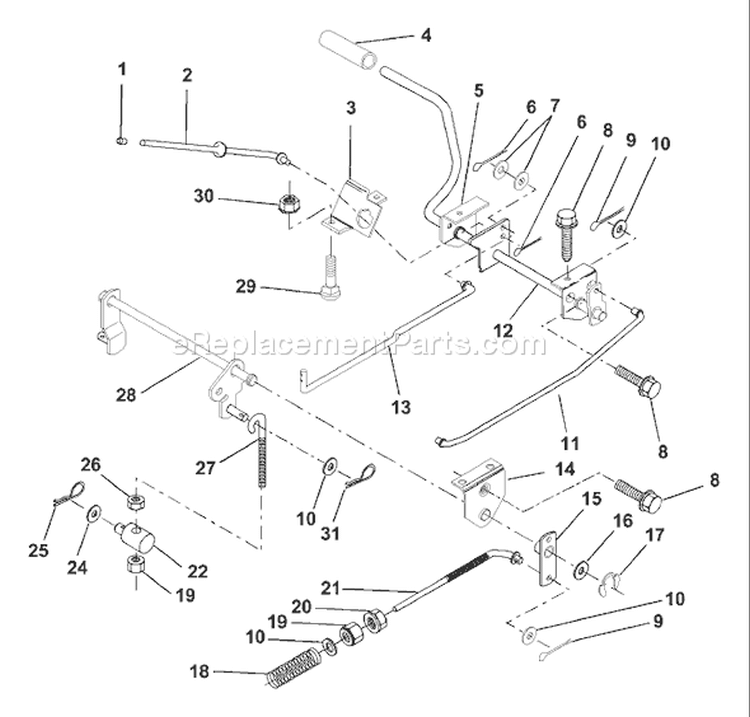 Page A Diagram and Parts List for LR111 LR 111 9540001212A -1994-07 Husqvarna Lawn Tractor