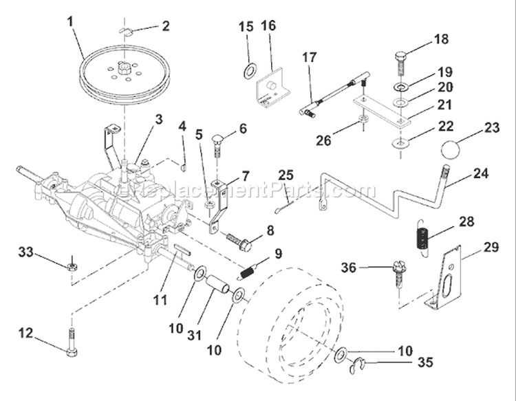 Page P Diagram and Parts List for LR111 LR 111 9540001212A -1994-07 Husqvarna Lawn Tractor