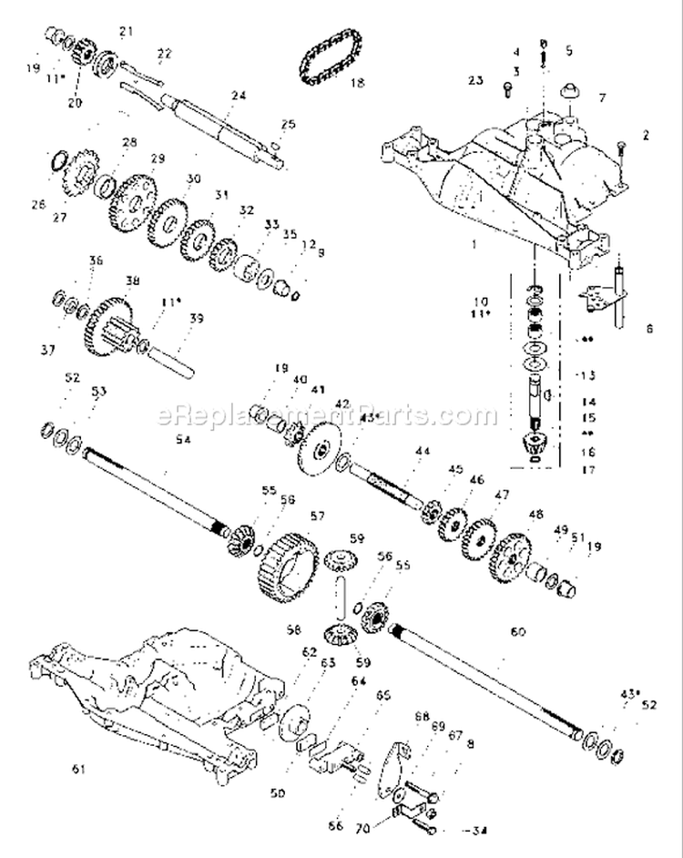 Page B Diagram and Parts List for LR111 LR 111 9540001212A -1994-07 Husqvarna Lawn Tractor