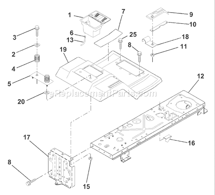 Page G Diagram and Parts List for LR111 LR 111 9540001212A -1994-07 Husqvarna Lawn Tractor