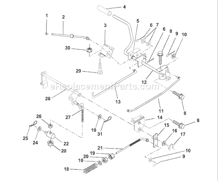 Page A Diagram and Parts List for LR120 LR 120 954001242B -1995-02 Husqvarna Lawn Tractor