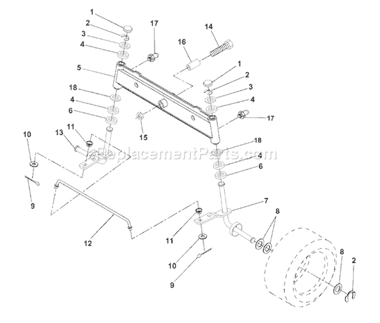Page H Diagram and Parts List for LR120 LR 120 954001242B -1995-02 Husqvarna Lawn Tractor