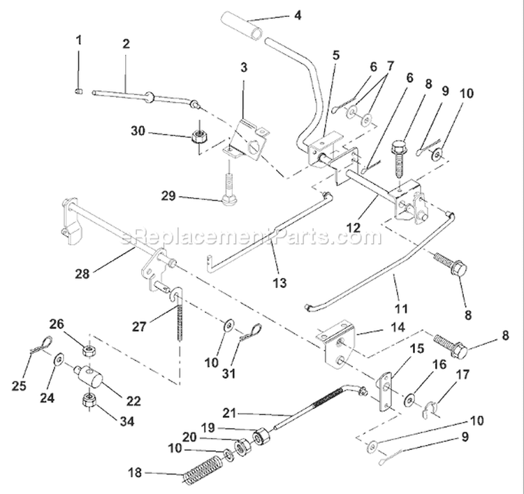 Page A Diagram and Parts List for LR120 LR 120 954830051A -1995-08 Husqvarna Lawn Tractor
