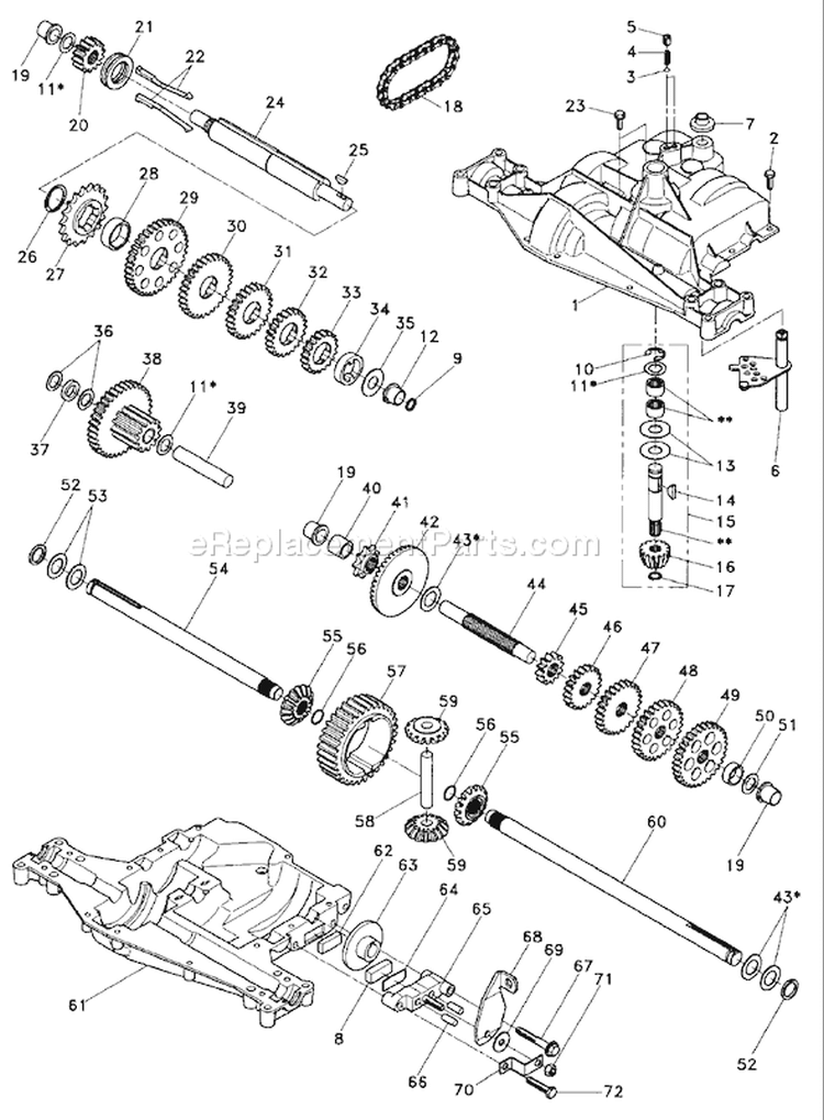 Page B Diagram and Parts List for LR120 LR 120 954830051A -1995-08 Husqvarna Lawn Tractor