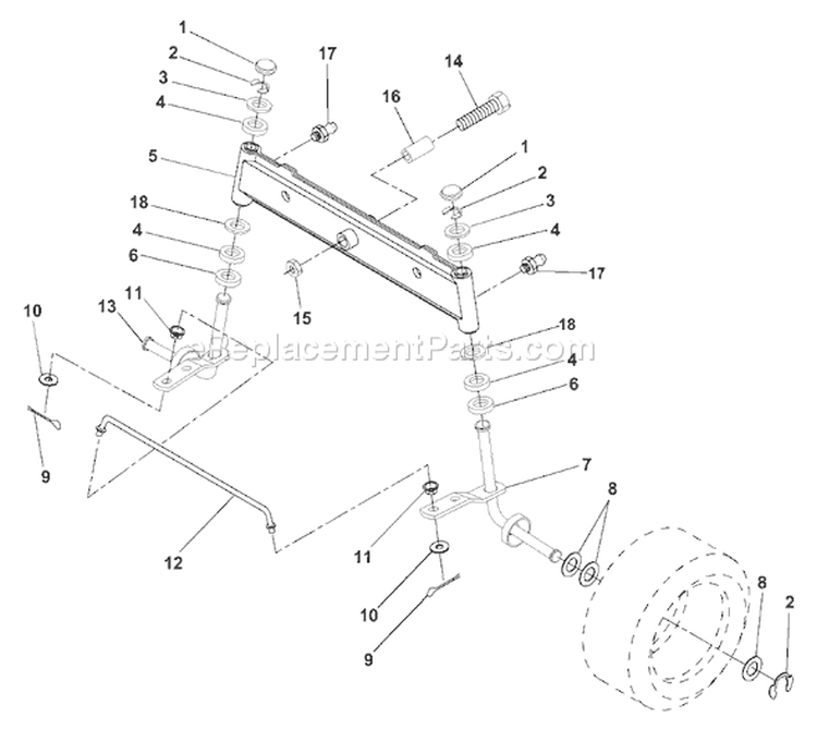 Page H Diagram and Parts List for LR120 LR 120 954830051A -1995-08 Husqvarna Lawn Tractor